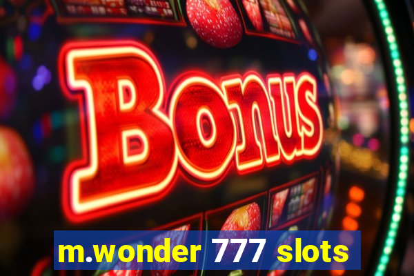 m.wonder 777 slots